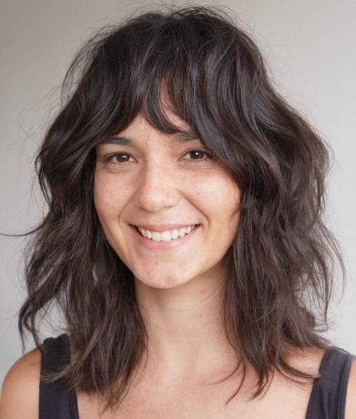 Mid Length Chocolate Brown Shag