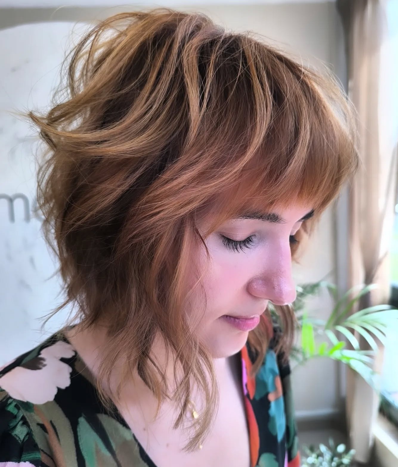 Inverted Wolf Cut Bob