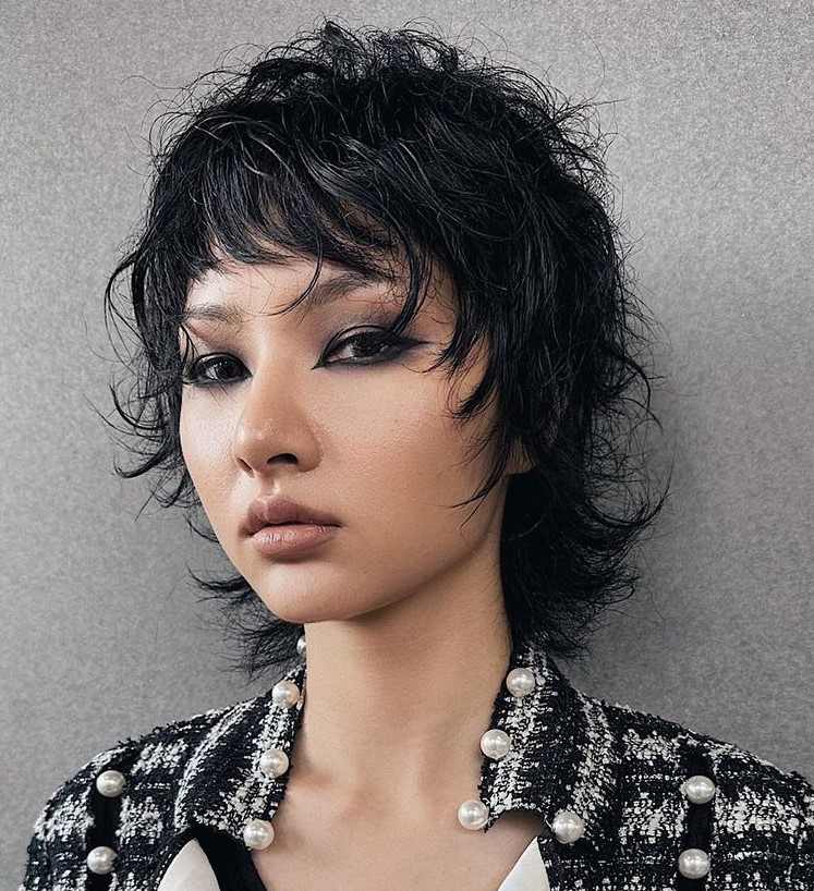 Shaggy Pixie Mullet with Wispy Layers