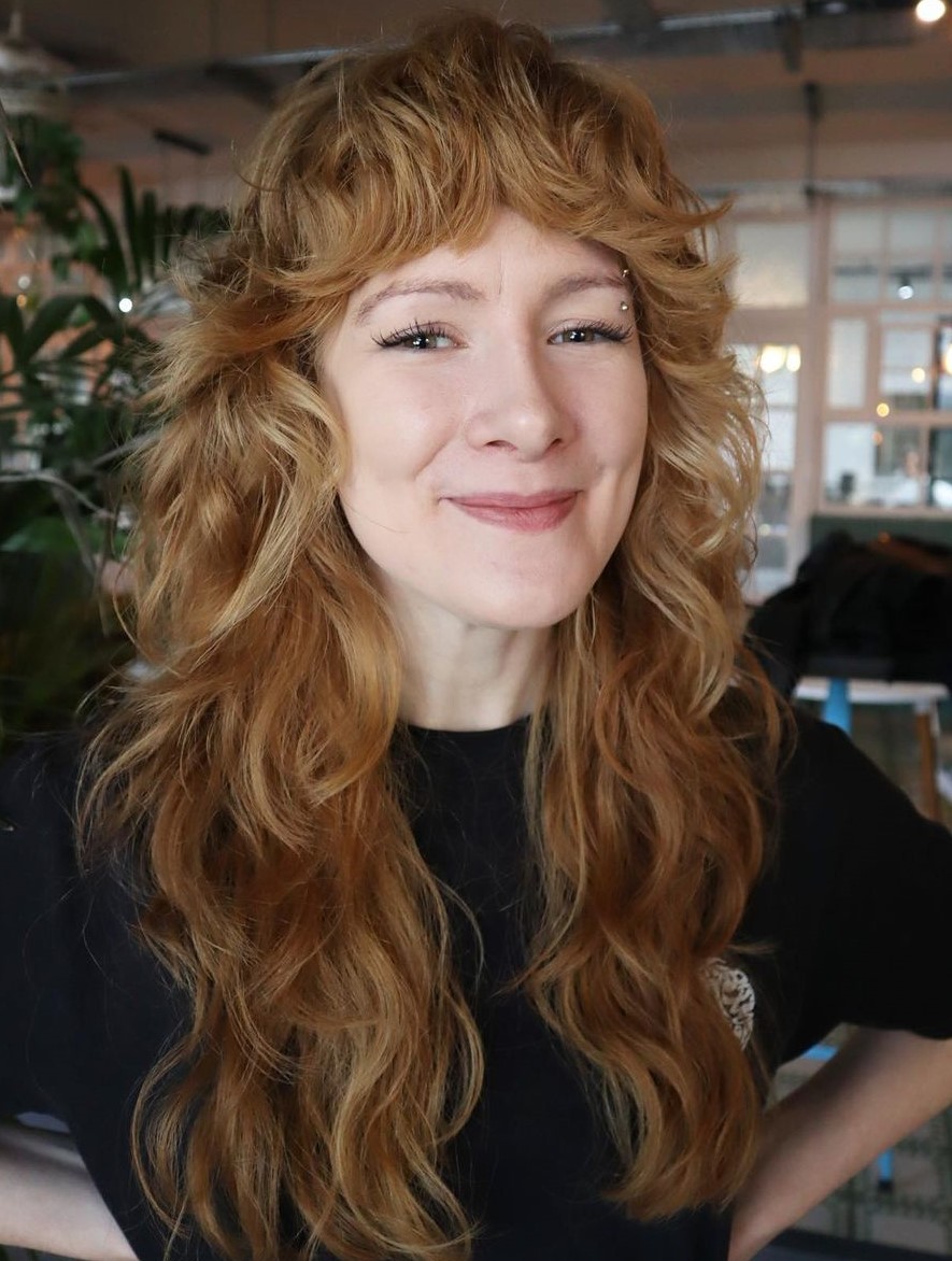 Long Wolf cut for Naturally Wavy Hair