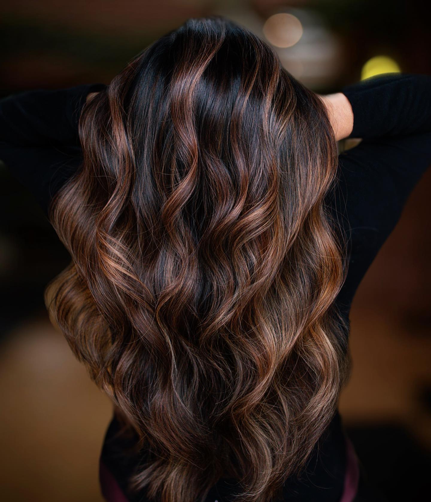 Velvety Mocha Balayage Hair
