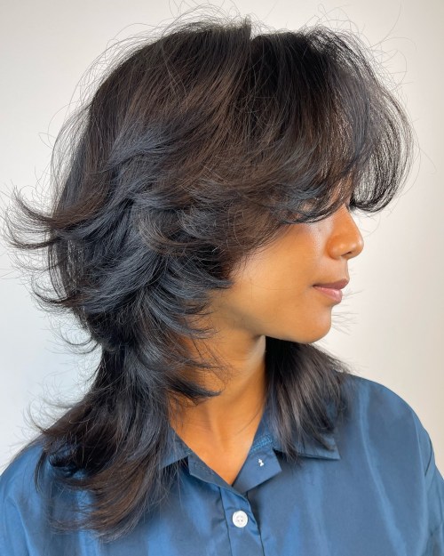 Wolf Haircut with Feathered Layers