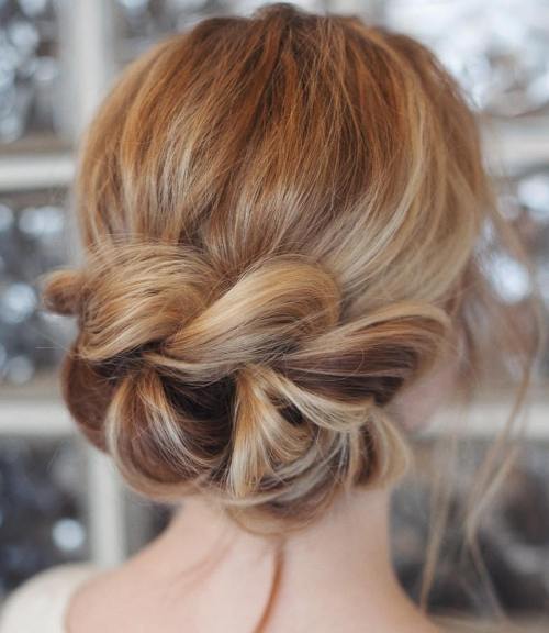 Updo With A Chunky Braid