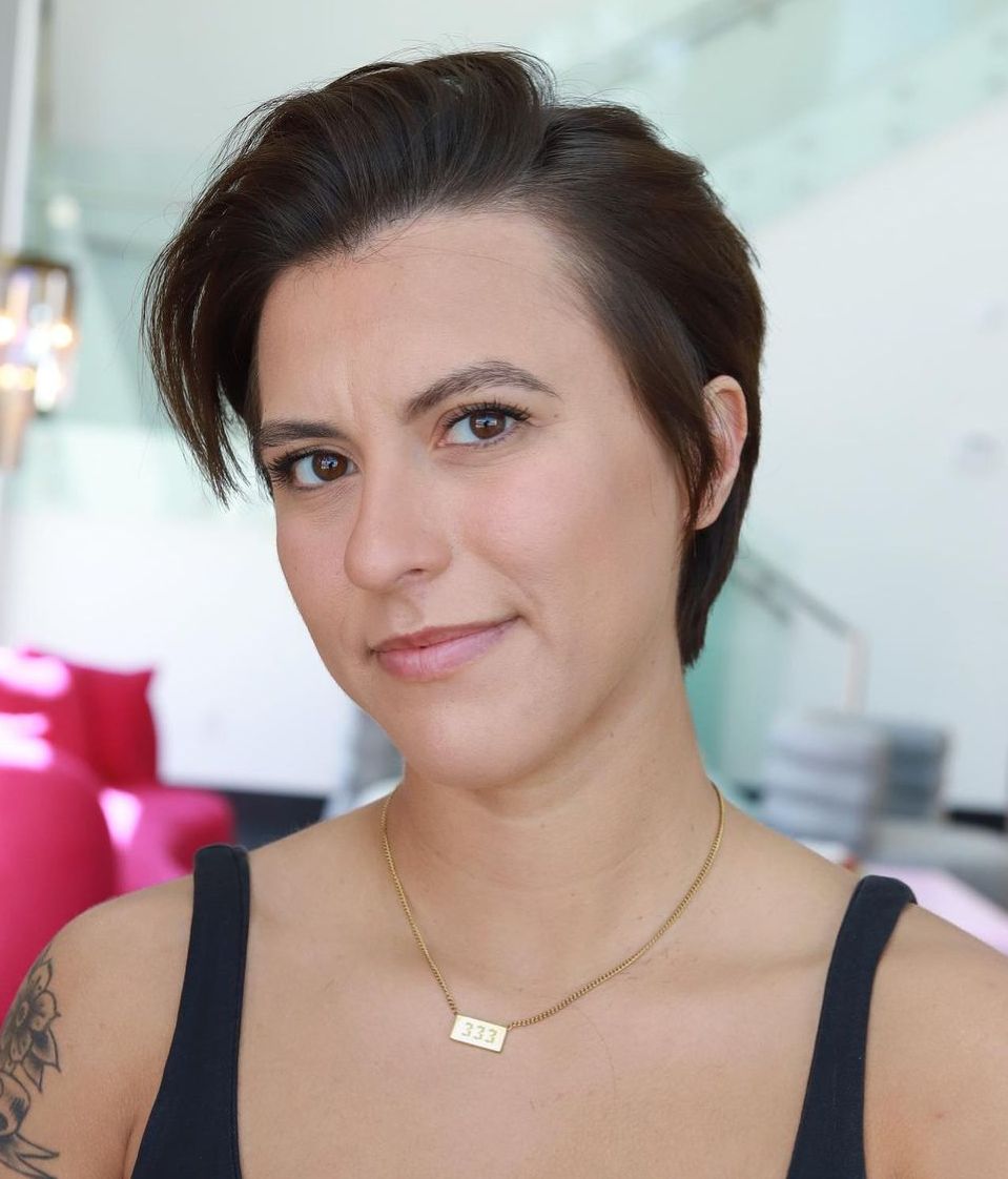 Low Maintenance Combover Pixie for Thin Hair