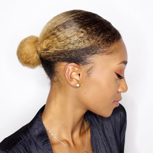 Small Bun For Natural Hair