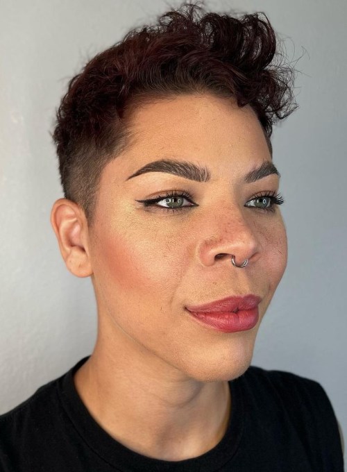 Edgy Pixie for Curly Hair