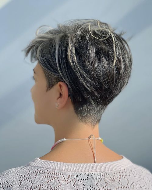 Undercut Pixie with Long Wispy Pieces