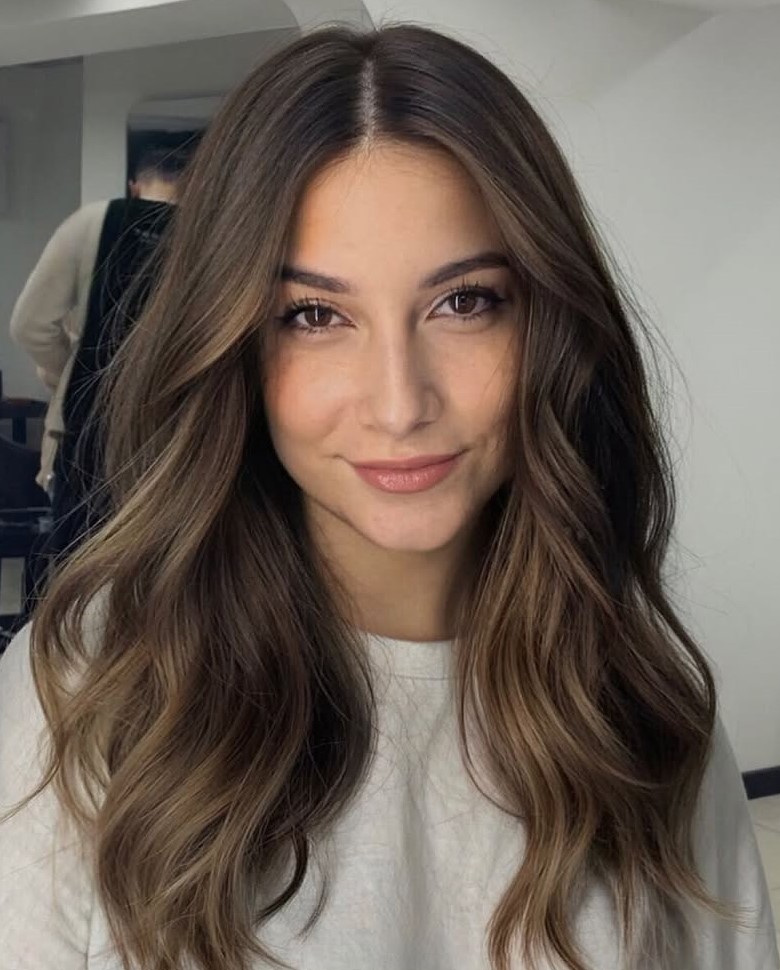 Dramatic Sombre Brown Hair