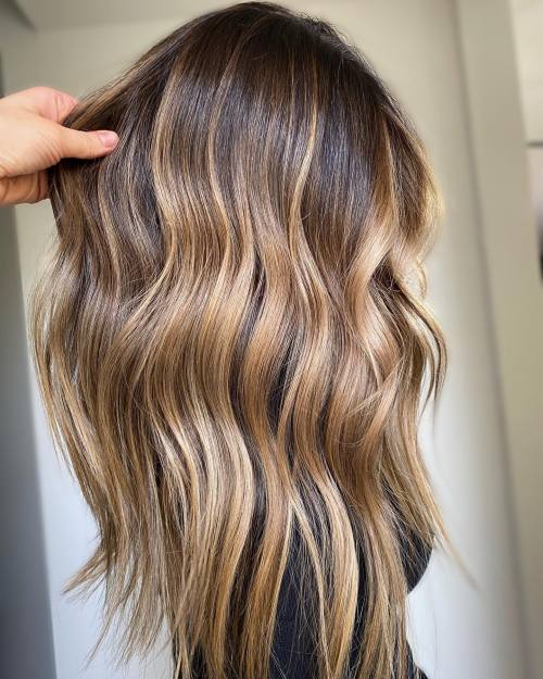 Honey Brown with Caramel Balayage