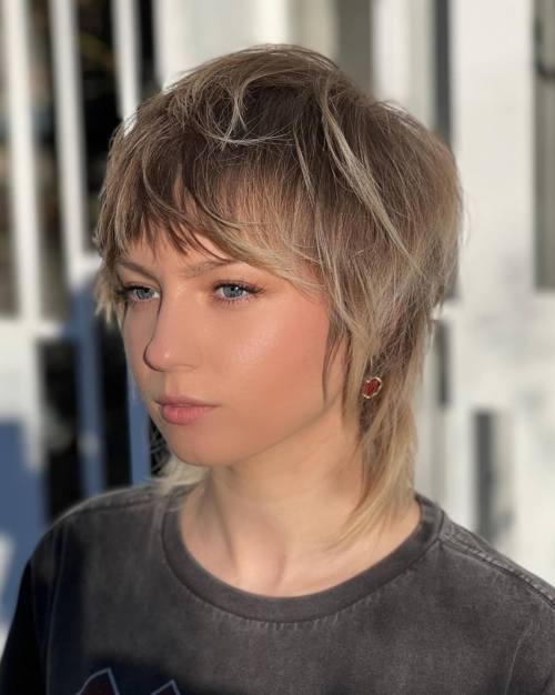 Wolf Cut Mullet for Straight Hair