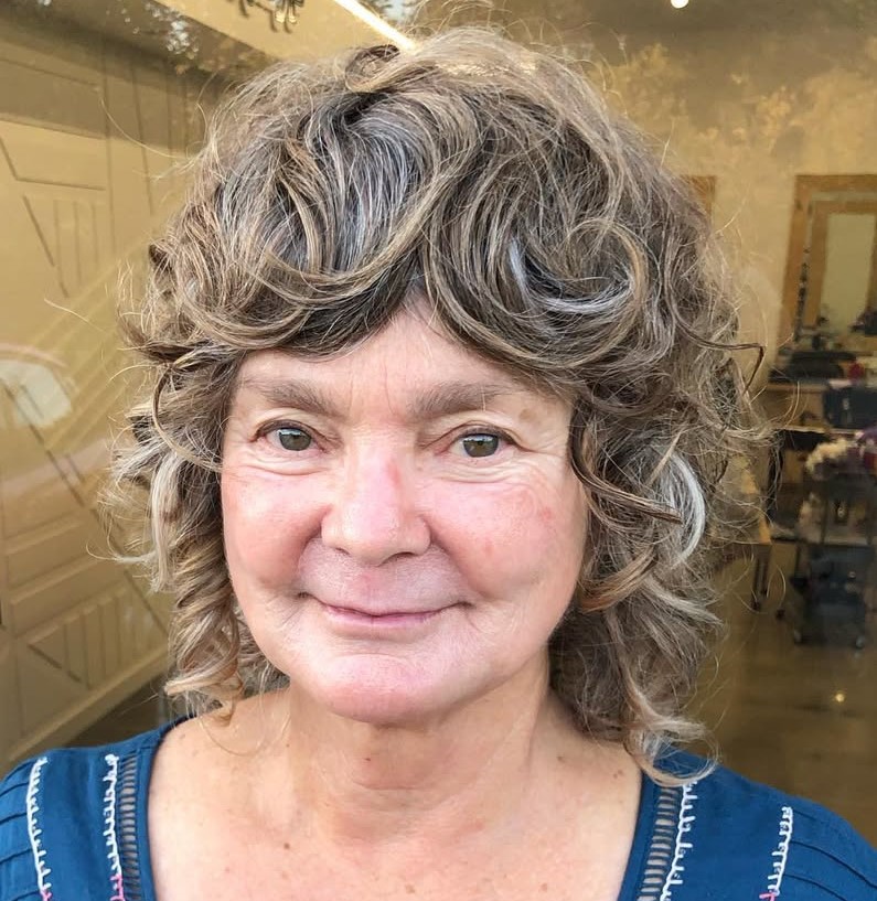 Over Hairstyle for Round Faces