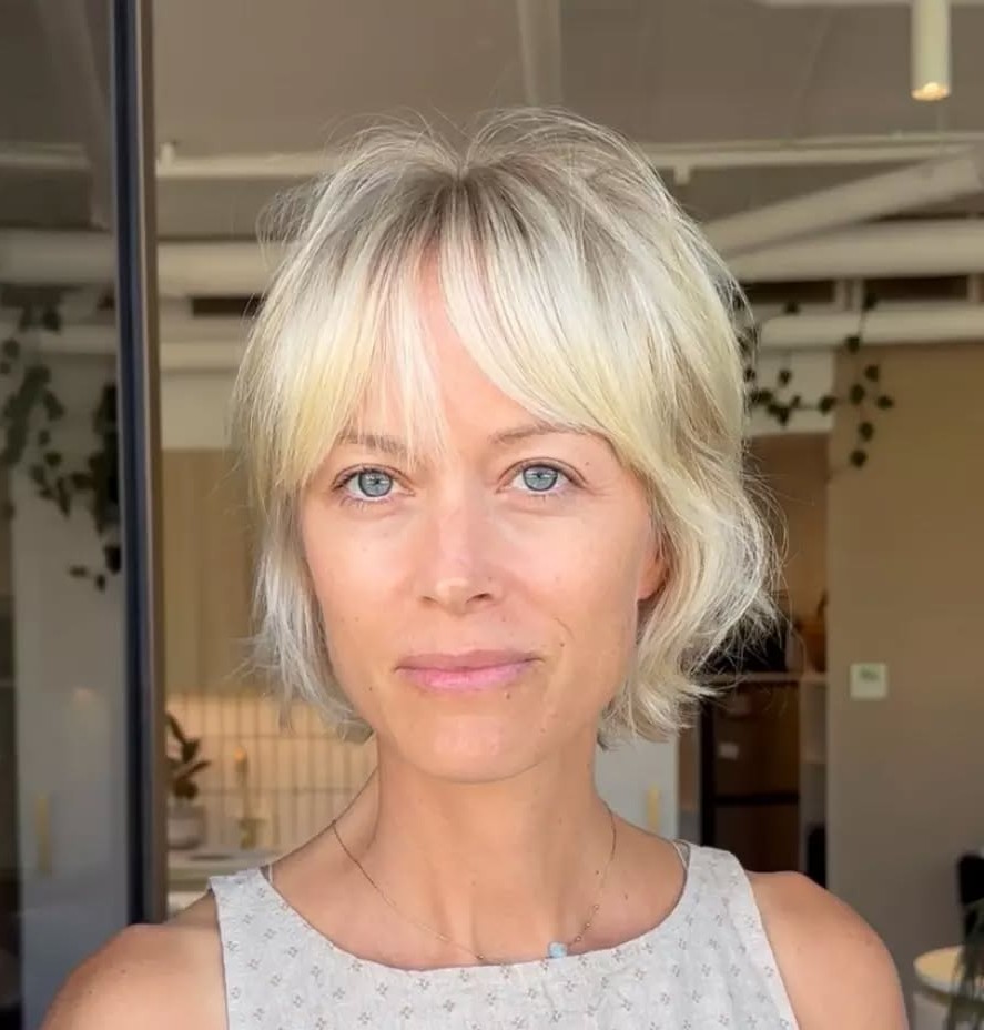 Over Short Wash-and-Go Hairstyle