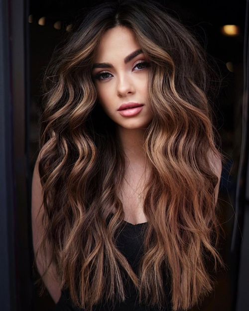 Brunette Hair With Dark Blonde Highlights