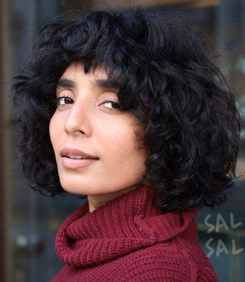 Shaggy Bob with Super Short Bangs