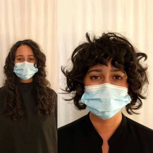 Short Messy Haircut with Bangs