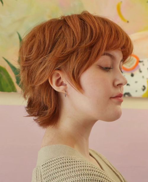 Piece y Mullet for Thick Hair