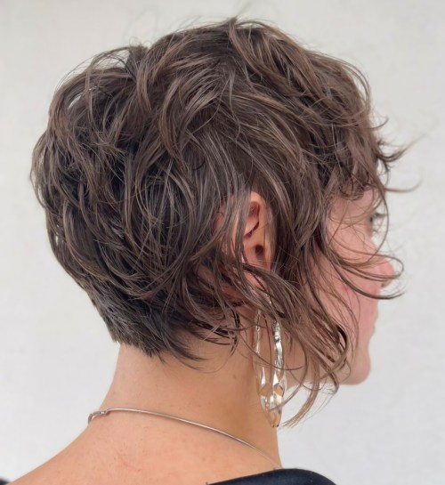 Short Choppy Wavy Bixie