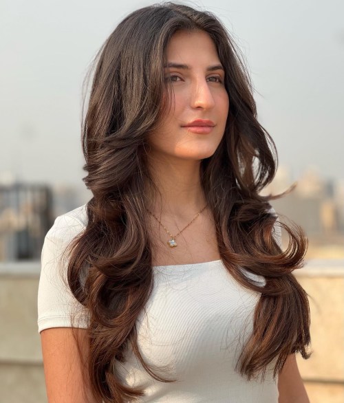 Butterfly Haircut with Chunky Layers