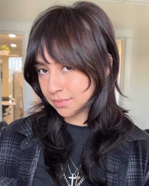 Polished Wolf Cut Hairstyle