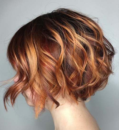 Two-Tone Wavy Bob