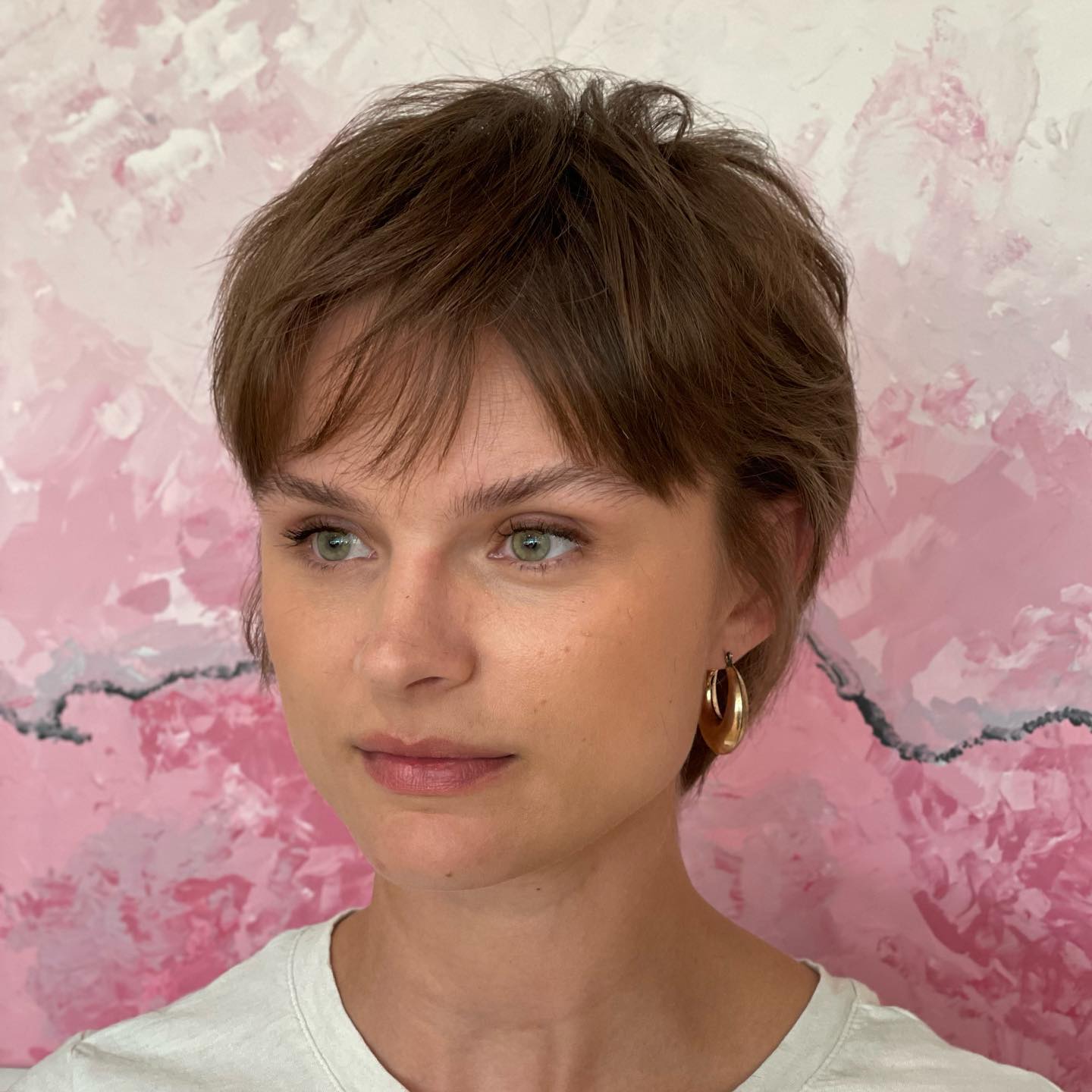 Classy Pixie with Blended Wispy Layers and Bangs