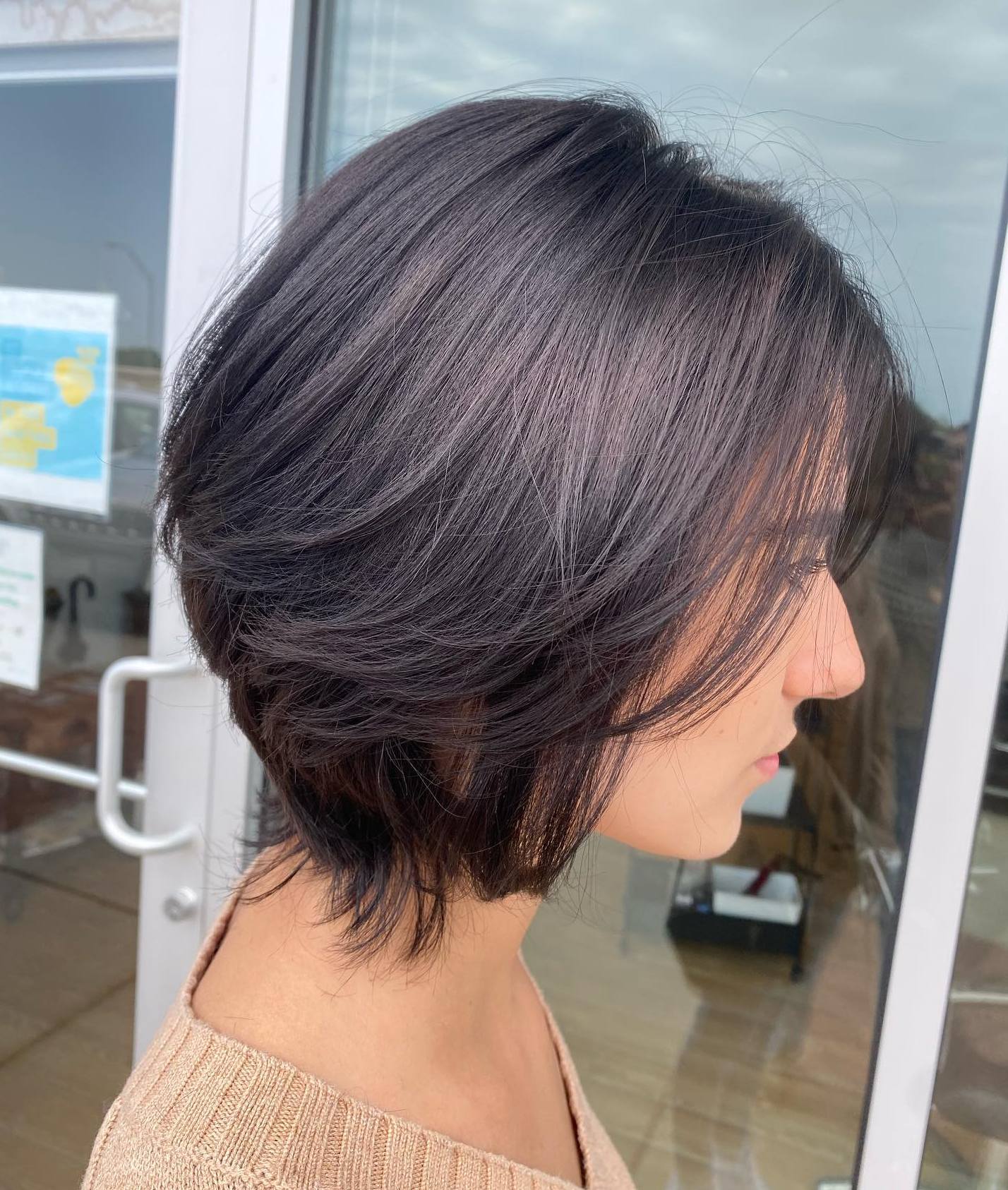 Stylish Short Hairstyle with Wispy Layers