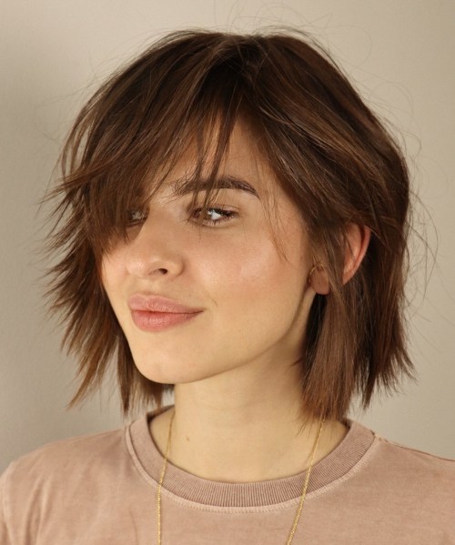 Edgy Bob with Sliced Ends