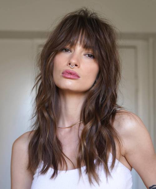 Shattered Curtain Bangs With Flyaways