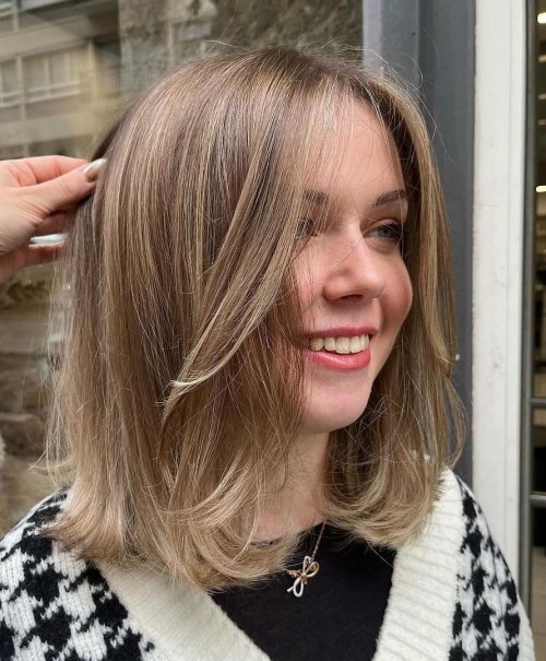 Basic Wispy Lob for Straight Hair