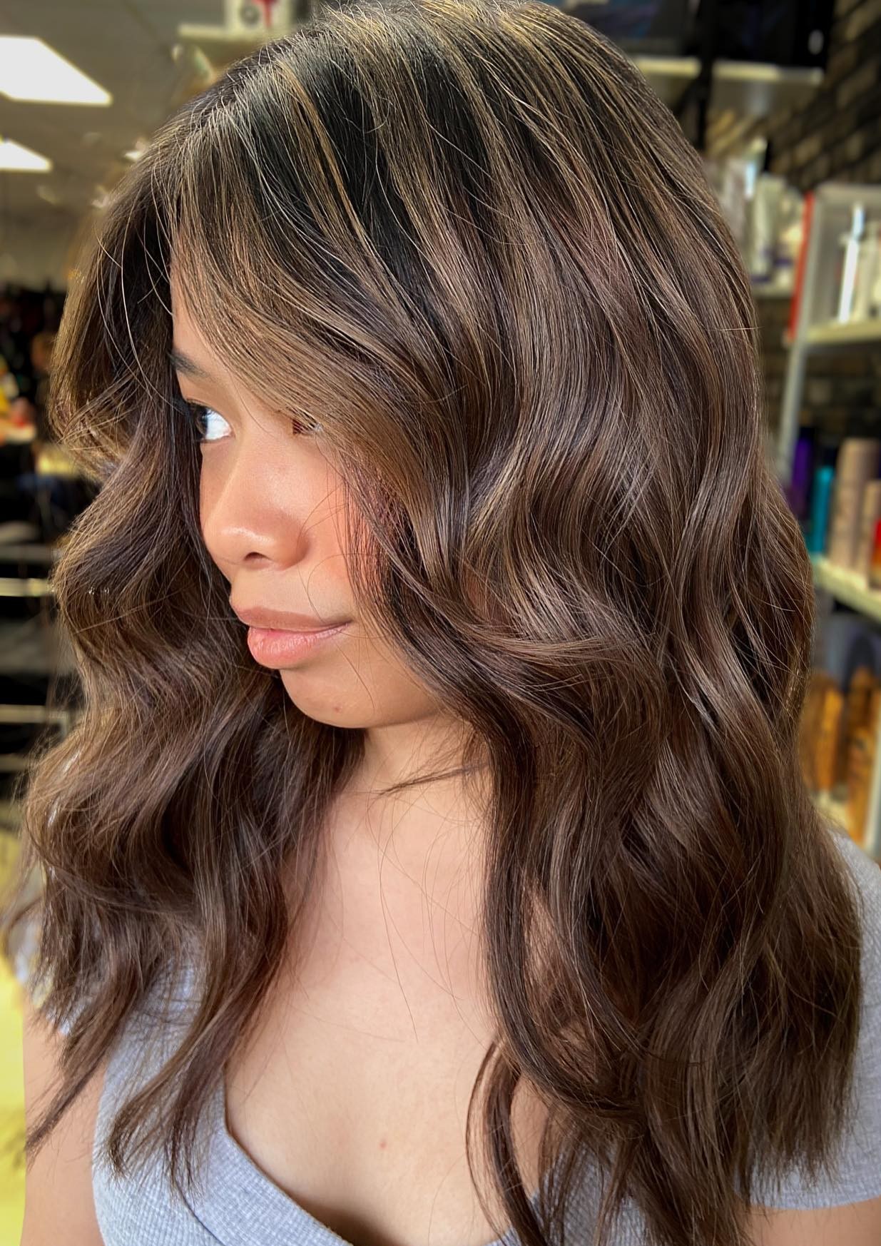 Mushroom Balayage for Brown Hair