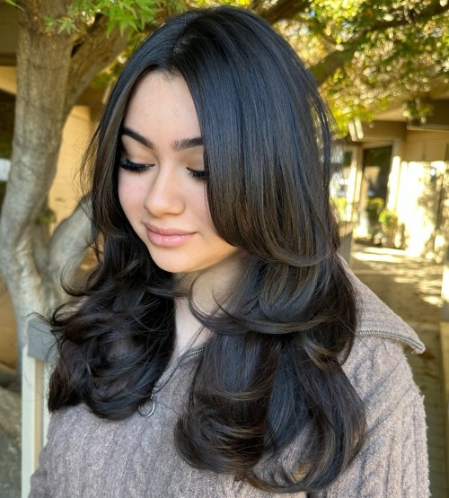 Delicate Three Tier Butterfly Haircut