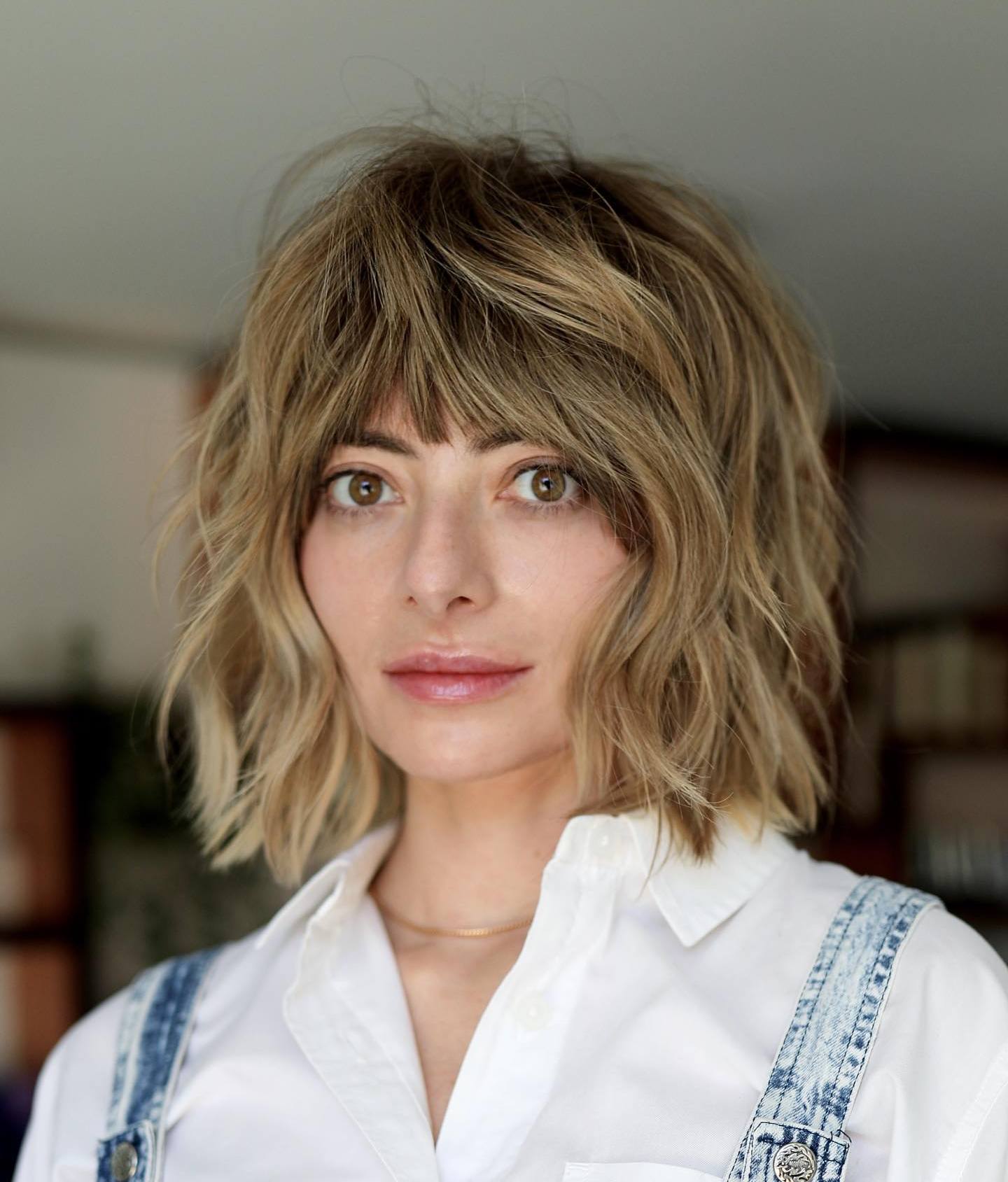 Thick Wolf Cut Hair with Shaggy Layers