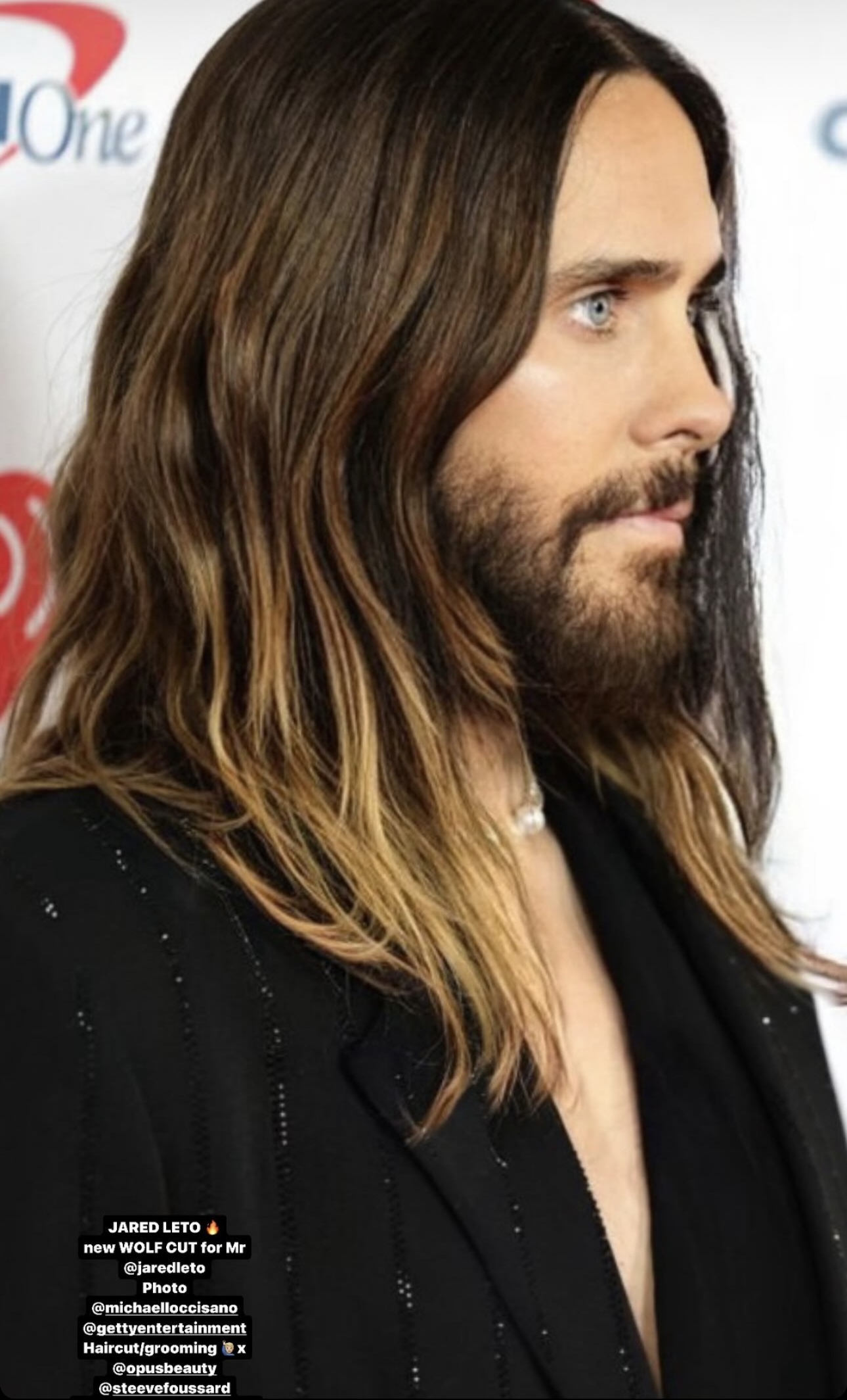 Jared Leto’s New Hairstyle Shared on Instagram Stories by his Stylist Dimitris Giannetos