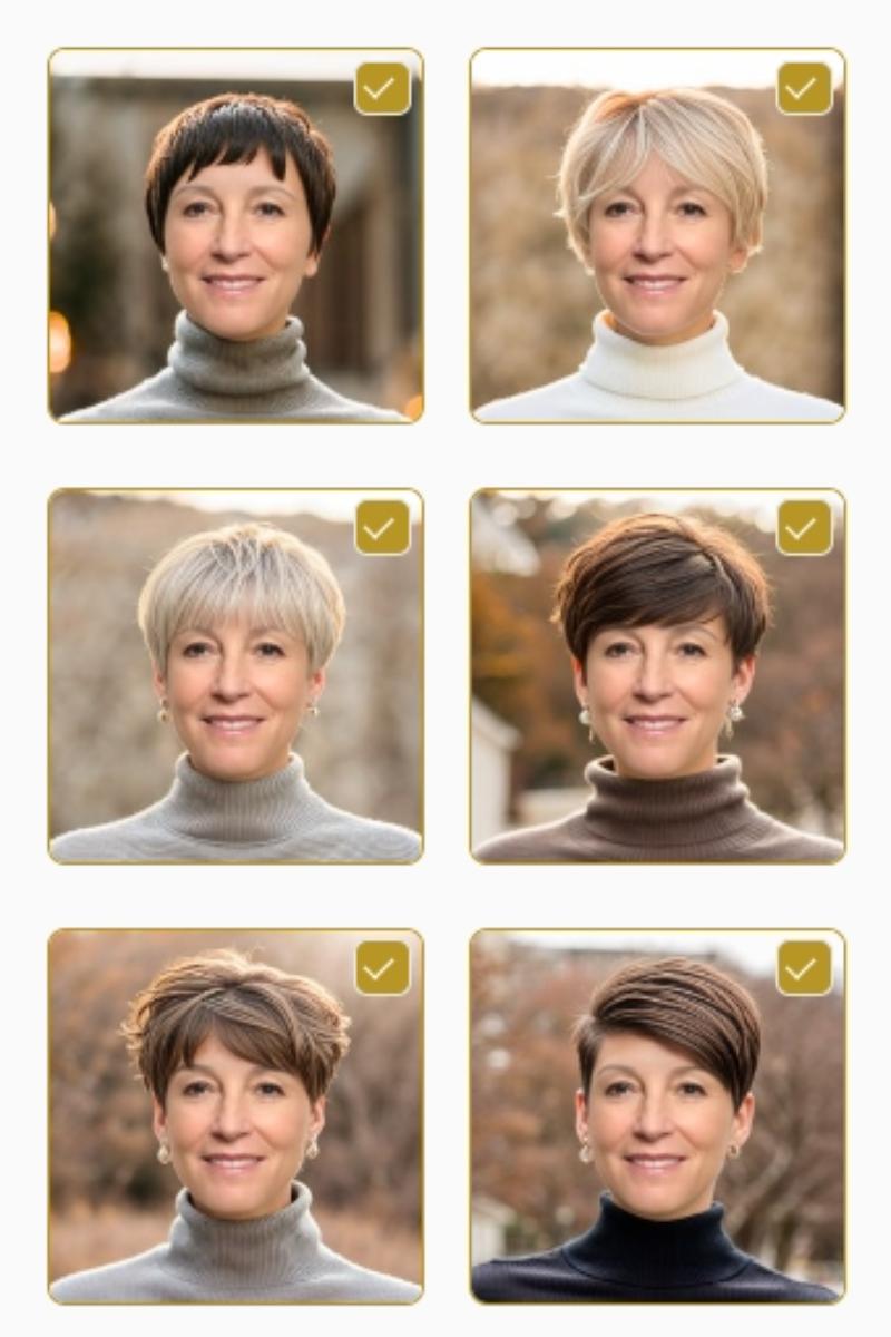 Short and Long Pixies Try On Online