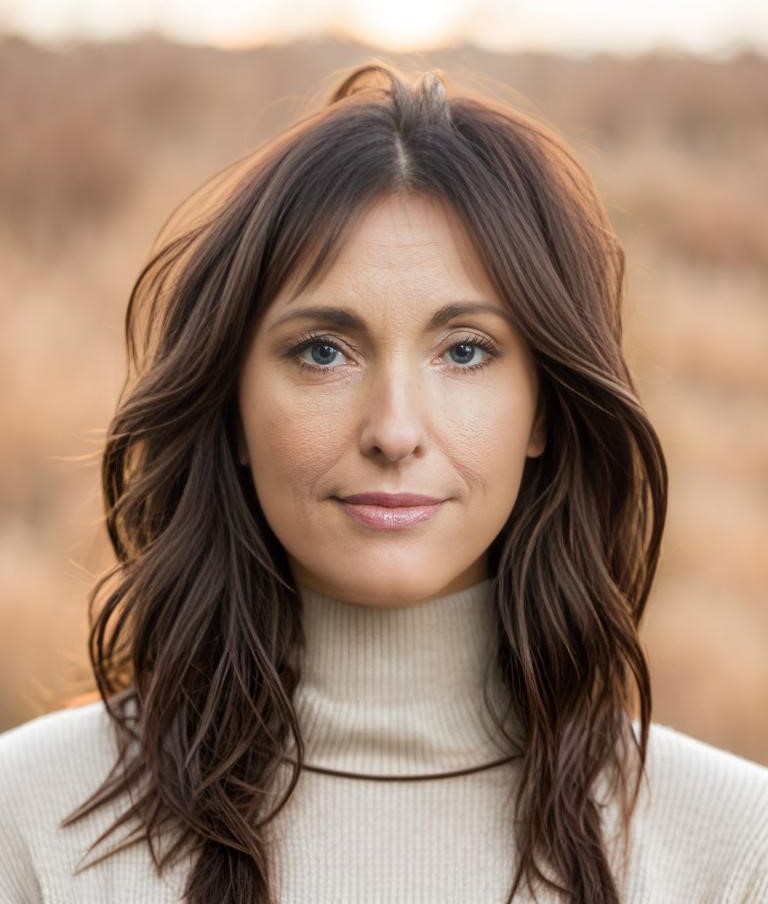 Virtual Hairstyle Soft Shag with Curtain Bangs